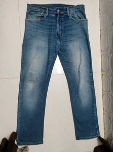 original levis unisex blue straight fit jeans