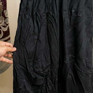 Pleated Black Palazzo Pants