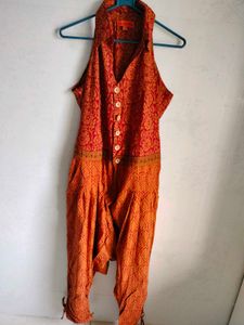 cotton Print Jumpsuit