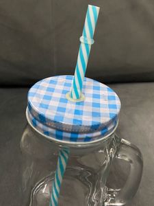 Jar Mug with Straw