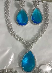 Stunning Blue Gemstone Jewellery Set