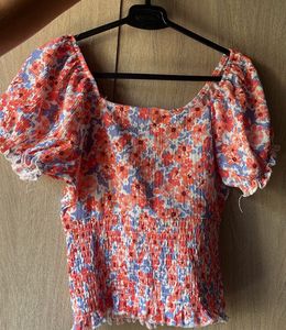 Floral Print Crop Top