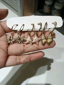 [COMBO OF 3]Beachy Earrings Set