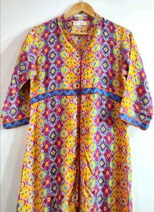 Multi Color Front Slit Kurti.