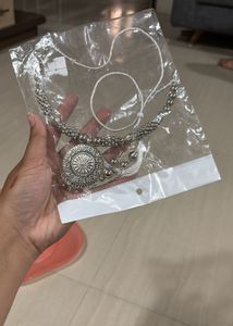 Oxidized Silver Necklace Set