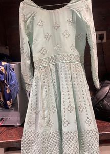 light blue lehanga and choli