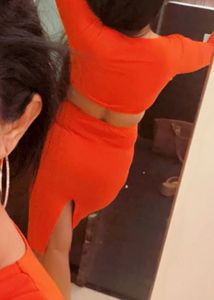 Bright Orange Dress