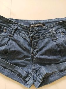 Women's Blue Denim Shorts