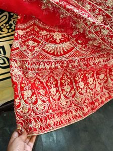 Exquisite Red Velvet Lehenga Choli