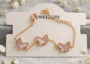 Cute Soft Pink Butterfly Bracelet
