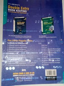 T.S. Grewal's Double Entry Book Keeping Vol 1,2.3