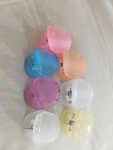 Set of 7 Colorful Hair Claw Clips