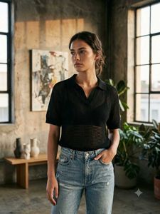 Mesh Polo Shirt