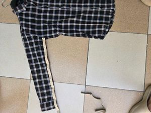 Classic Black Plaid Button-Up Shirt