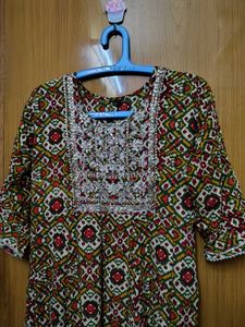 Rajasthani style Anarkali Embroidered Kurta