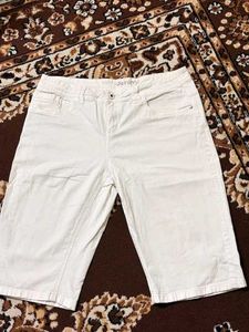 White Denim Capris