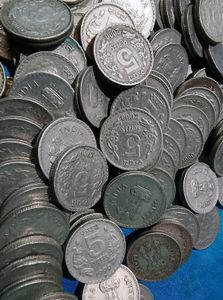 5 Rupees Copper-Nickel Coins Mix Mint 50 Piece
