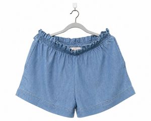 Cotton/Denim Cotton ShortsBrown Short Waist- 32'De