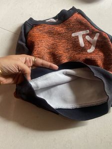 Boys &amp; Girls Orange &amp; Black Sweatshirt