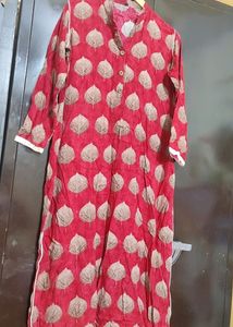 Red Printed Kurti For Girl Or Woman 38 Bust