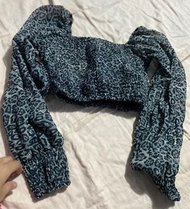 Animal Print Crop Top