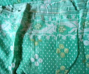 GREEN - One Piece - Uncut - Suit/dress material