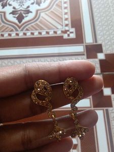Gold-tone Necklace and Earrings Set