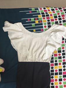 Cute Two-Tone Mini Dress