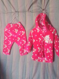 Cute Bear Print Outfit