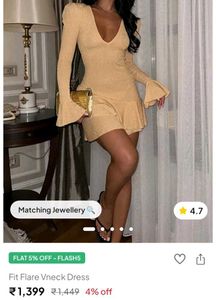 Beige Dress w free delivery