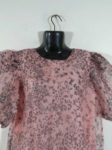 Pink Printed Top For Women's
