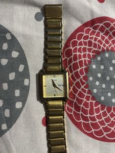 Vintage Gold Tone Square Watch