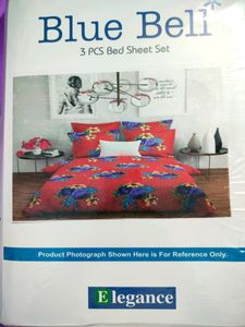 #2 Double Bed Bedsheet King Size With Pillow Covers × 2