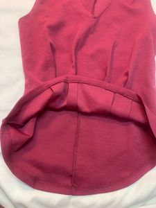 Pink V-Neck Sleeveless Top
