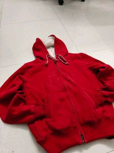 OG Vintage Y2K Abercrombie & Fitch Red Sherpa-Line