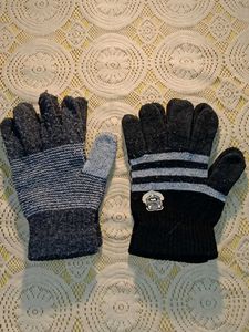 Pack of 2 Cozy Knit Gloves for Winter