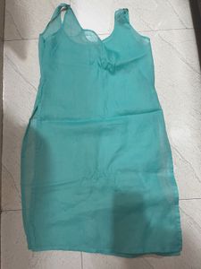 Embroidered Kurta with Mirror Work