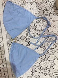 Sky Blue String Bikini Set