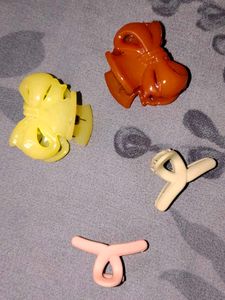 Set of 4 Cute Bow Hair Clips