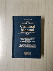 Criminal Manual (Major Acts) by Mallick, Ed. 2019
