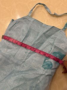 Strapless Baby Blue Embellished Dress