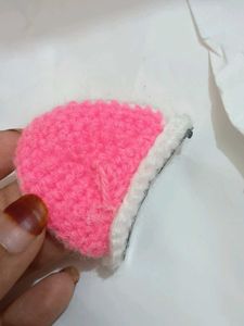cat ear crochet clips