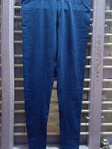 Blue Cotton Leggings XL