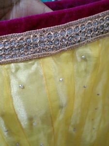 Beautiful Yellow Lehenga Skirt