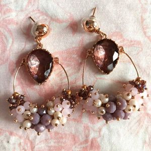 Premium Crystal &amp; Beads Earrings
