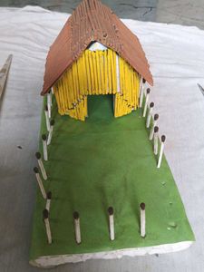 Matchstick Barn Diorama
