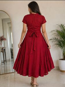 Elegant Red Maxi Dress