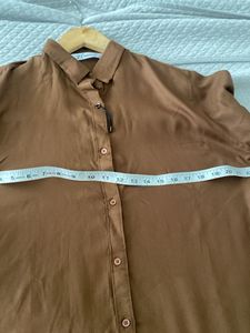 Classic Brown Button-Up Shirt