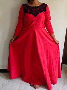 Red Party Wear Gown