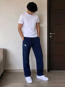 Adidas Navy Blue Track Pants | Unisex